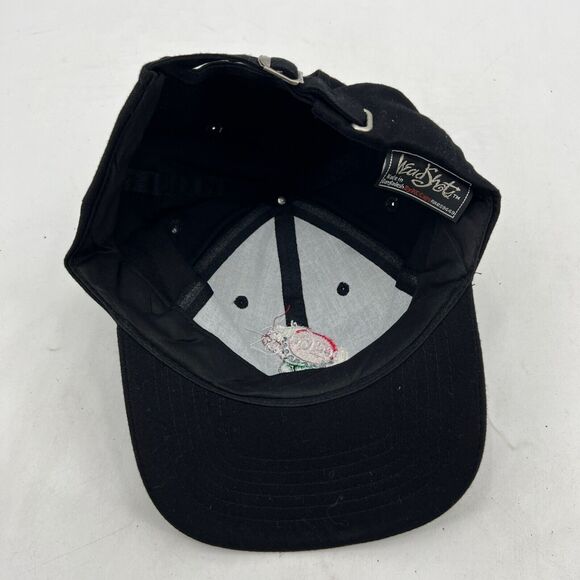 Vintage Coca Cola Hat Mens Strapback Black Embroidered Logo Headshots KC Caps - Picture 7 of 10